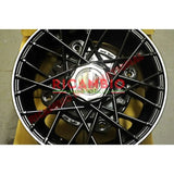 Alloy Wheel Kit (Satin Black) - Classic Fiat 500 126 - Modifications