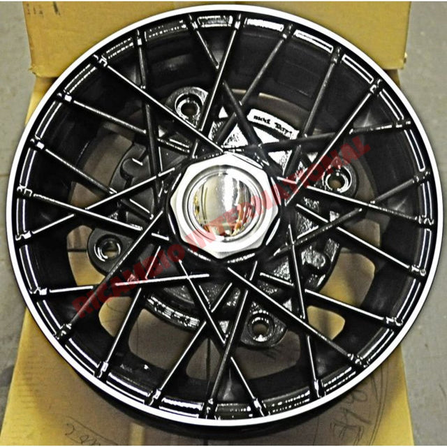 Alloy Wheel Kit (Satin Black) - Classic Fiat 500 126 - Modifications