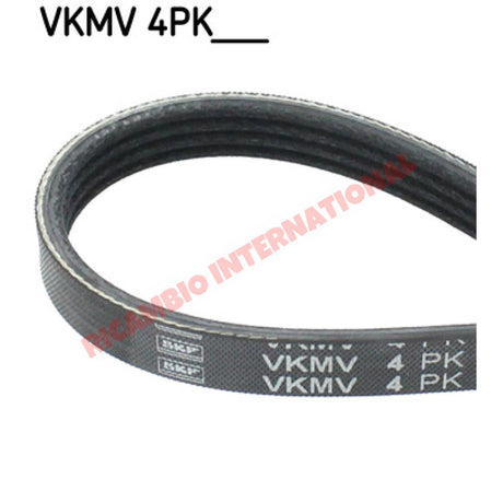 Alternator Belt (4 Rib) - Classic Fiat Panda,Cinquecento,Seicento,Punto MK1,Uno Lancia Y10 - Starter Motor