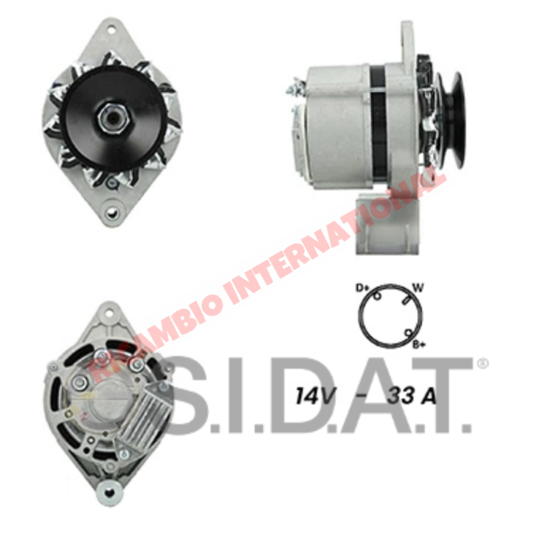 Alternator Brand New - Lancia Fulvia Saloon & Coupe S2 & S3 (1200,1300 & 1600) all models - Lancia Fulvia