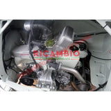 Aluminium Abarth Fan Cowling Cover & Fittings - Classic Fiat 500 126 - Heating and Cooling