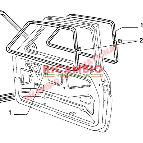 Aluminium Black Window Trim Joining Clip - Fiat 126 - Bumpers & Assorted Exterior Trim