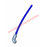 Aluminium Crankcase Breather,Gasket & Hose Kit - Classic Fiat 500,126 - Blue silicone hose 500mm - Mechanical & Engine