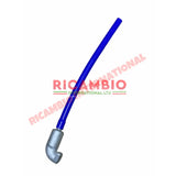 Aluminium Crankcase Breather,Gasket & Hose Kit - Classic Fiat 500,126 - Blue silicone hose 500mm - Mechanical & Engine