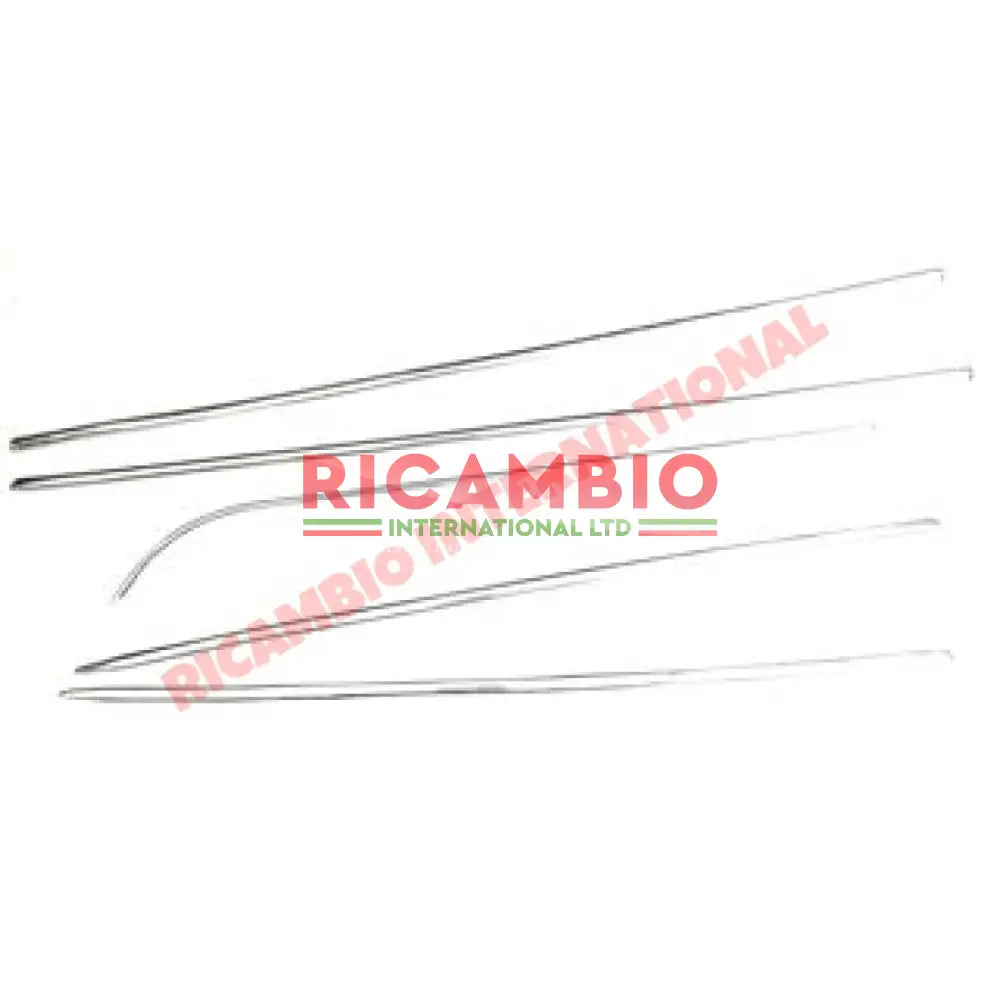 Aluminium Moulding Kit (5 piece) - Classic Fiat 500 - Chrome - Aluminium & Exterior Trim Parts