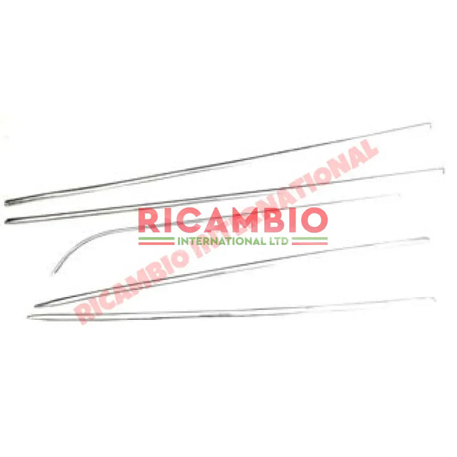 Aluminium Moulding Kit (5 piece) - Classic Fiat 500 - Chrome - Aluminium & Exterior Trim Parts