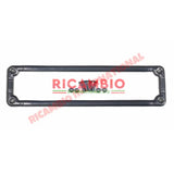 Aluminium Number Plate Frame & Fittings Kit - Classic Fiat 500 600 850 - Chrome - Aluminium & Exterior Trim Parts