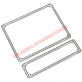 Aluminium Number Plate Frame & Fittings Kit - Classic Fiat 500 600 850 - Chrome - Aluminium & Exterior Trim Parts