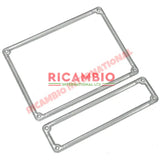 Aluminium Number Plate Frame & Fittings Kit - Classic Fiat 500 600 850 - Chrome - Aluminium & Exterior Trim Parts