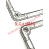 Aluminium Number Plate Frame & Fittings Kit - Classic Fiat 500 600 850 - Chrome - Aluminium & Exterior Trim Parts