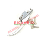 Aluminium Outer Front Door Handle & Keys - Fiat 600T,850T - Handles - Locks and Catches