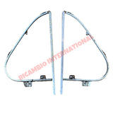 Aluminium Quarter Light Frame Assembly Kit - Fiat 600 - Chrome - Aluminium & Exterior Trim Parts