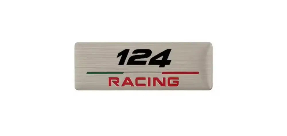 Aluminium ’RACING’ Badge - 124