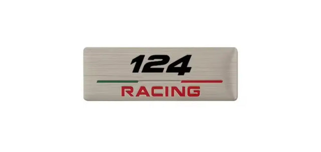 Aluminium ’RACING’ Badge - 124
