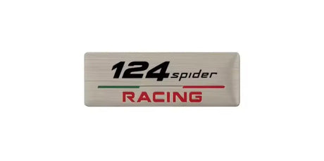 Aluminium ’RACING’ Badge - 124 Spider