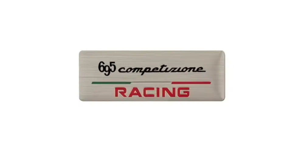 Aluminium ’RACING’ Badge - 695 competizione