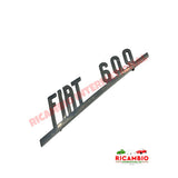 Aluminium Rear Badge & Clips - Fiat 600 - Badge - Grill & Emblem