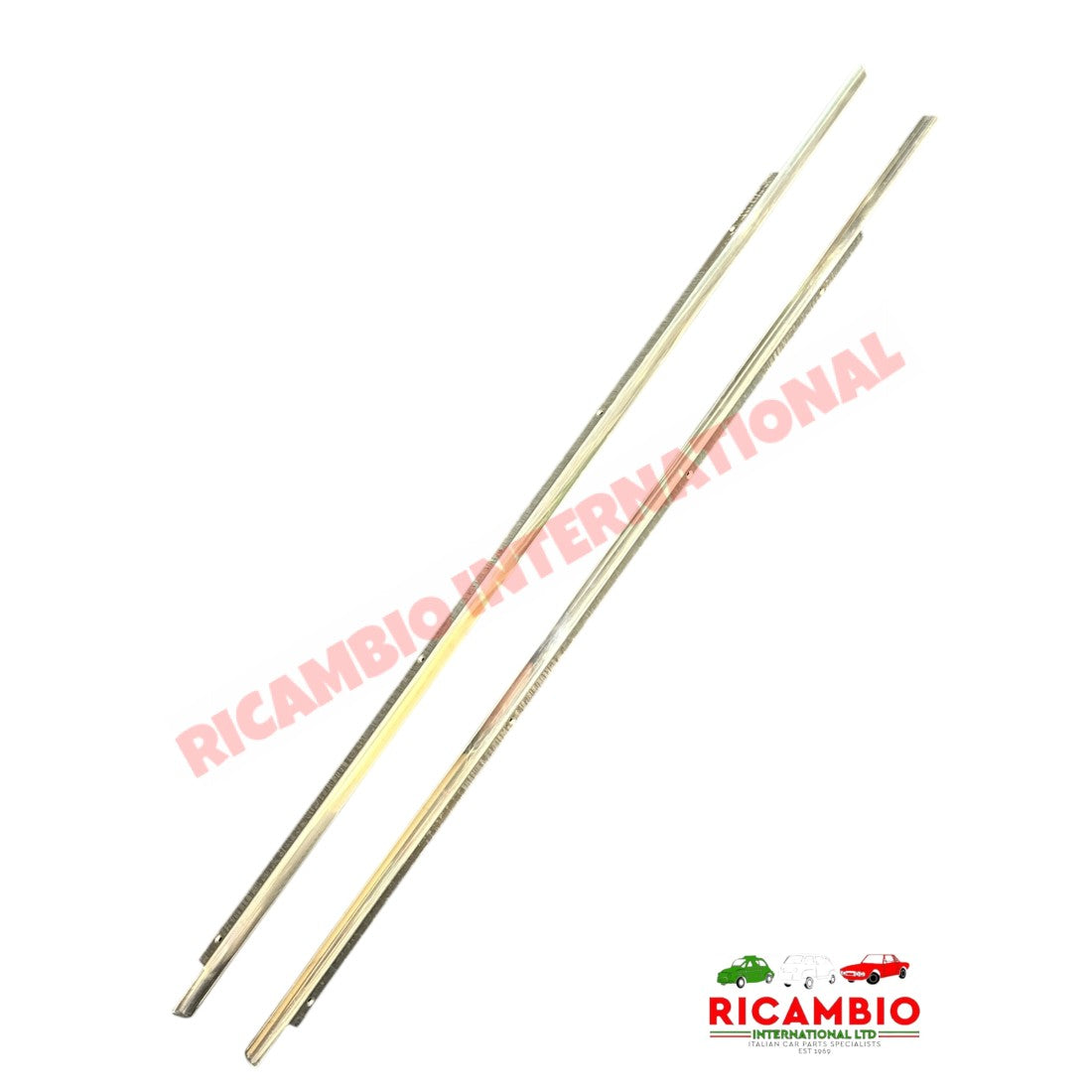 Aluminium Sill Moulding Trim Kit (2 piece) - Autobianchi Bianchina - Exterior Parts and Trims
