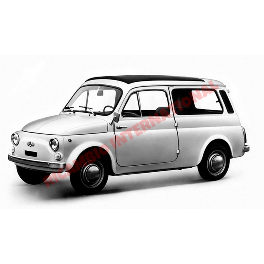 Aluminium Sill Moulding Trim Kit (2 piece) - Classic Fiat 500 - Chrome - Aluminium & Exterior Trim Parts