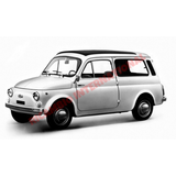 Aluminium Sill Moulding Trim Kit (2 piece) - Classic Fiat 500 - Chrome - Aluminium & Exterior Trim Parts