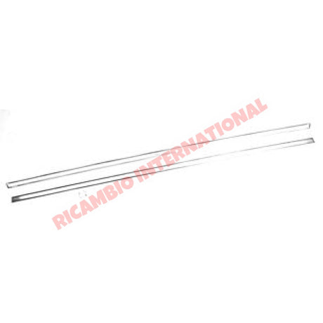 Aluminium Sill Moulding Trim Kit (2 piece) - Fiat 600 - Chrome - Aluminium & Exterior Trim Parts