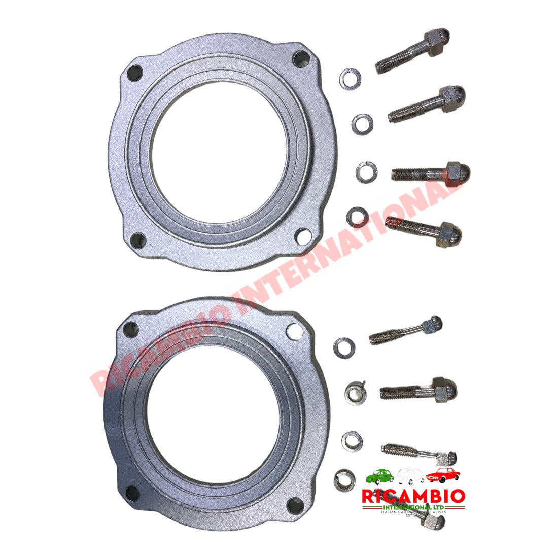 Aluminium Wheel Spacer & Bolts Kit - Classic Fiat 500 126 - Wheels - Tyres - Tubes & Associated Items
