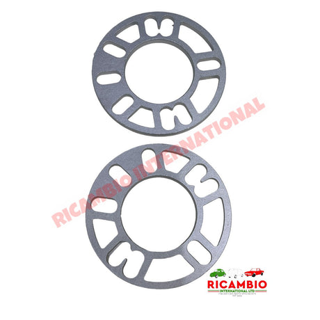 Aluminium Wheel Spacer Kit (8mm) - Fiat Lancia Autobianchi - Wheels - Tyres and Tubes