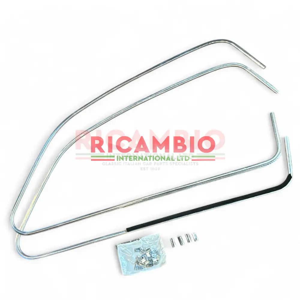 Aluminium Window Surround Trim Kit - Classic Fiat 500 - Chrome - Aluminium & Exterior Trim Parts