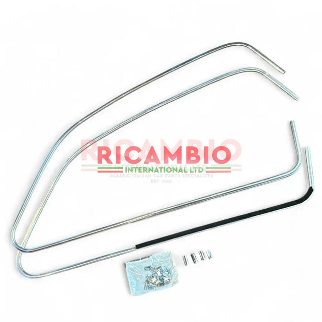 Aluminium Window Surround Trim Kit - Classic Fiat 500 - Chrome - Aluminium & Exterior Trim Parts