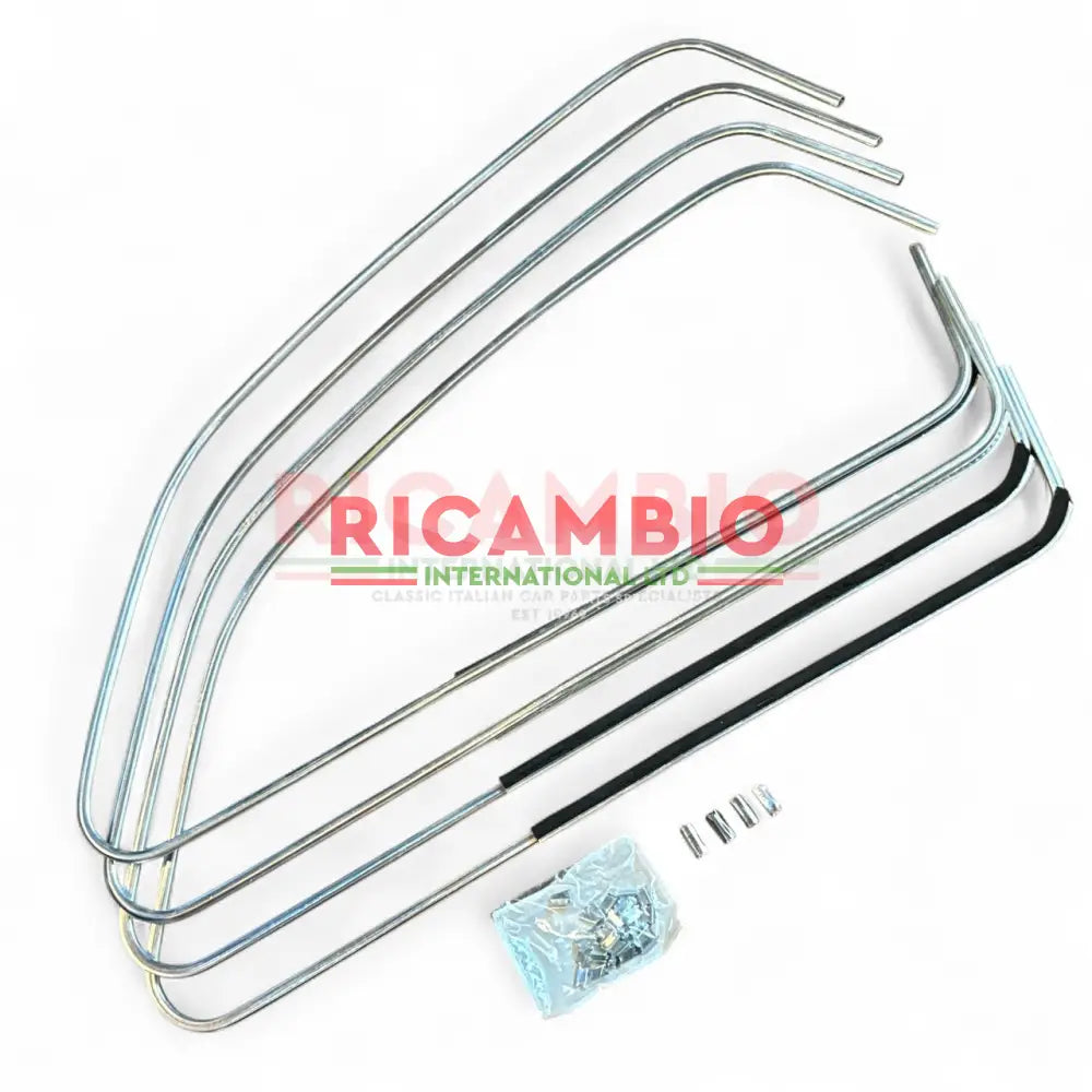 Aluminium Window Surround Trim Kit - Classic Fiat 500 - Chrome - Aluminium & Exterior Trim Parts