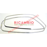 Aluminium Window Surround Trim Kit (with Quarter Light) - Fiat 600 - Chrome - Aluminium & Exterior Trim Parts