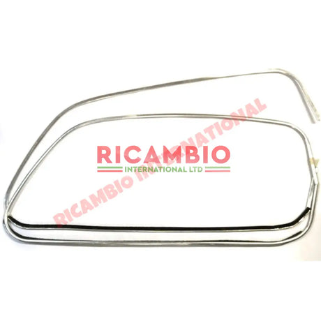 Aluminium Window Surround Trim Kit (without Quarter Light) - Fiat 600 - Chrome - Aluminium & Exterior Trim Parts