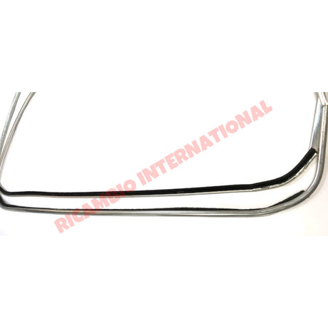 Aluminium Window Surround Trim Kit (without Quarter Light) - Fiat 600 - Chrome - Aluminium & Exterior Trim Parts