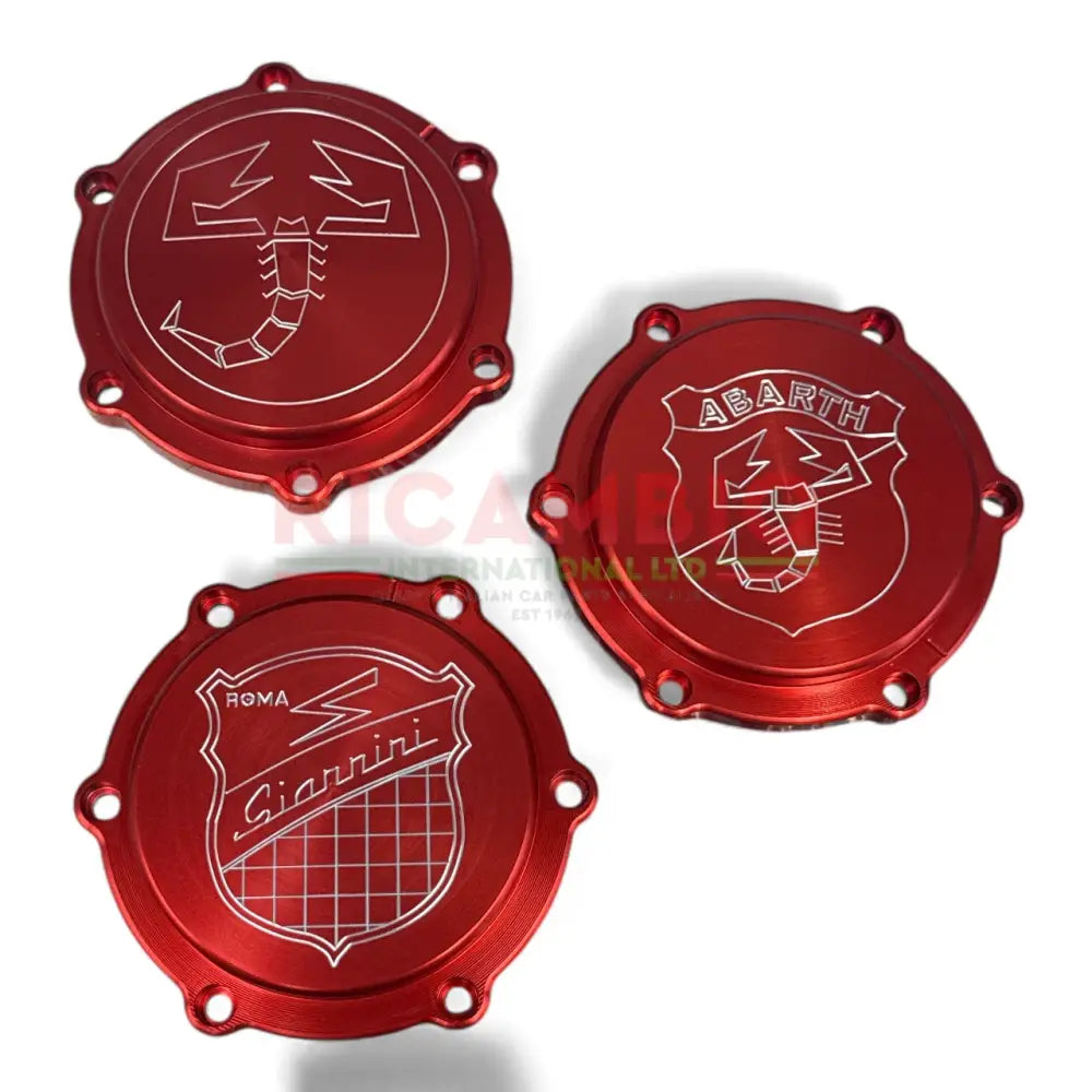 Anodized Alloy Front Engine Pulley Cover Bolts & Seal - Classic Fiat 500 126 - Mechanical & Engine Parts