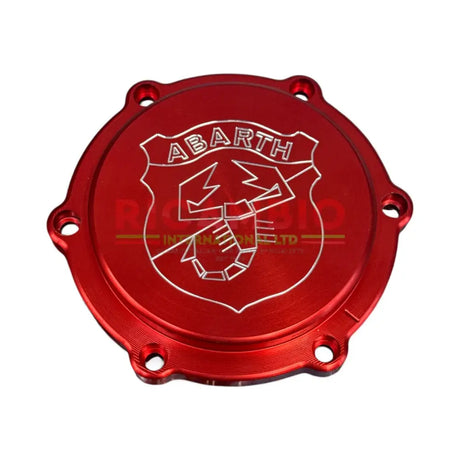 Anodized Alloy Front Engine Pulley Cover Bolts & Seal - Classic Fiat 500 126 - Red Abarth Shield - Mechanical & Engine