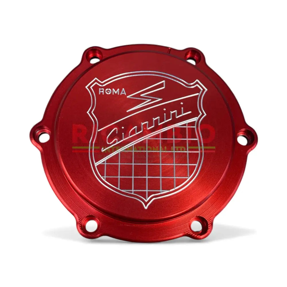 Anodized Alloy Front Engine Pulley Cover Bolts & Seal - Classic Fiat 500 126 - Red Giannini - Mechanical & Engine Parts