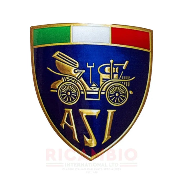 ASI Sticker - Fiat,Lancia,Alfa Romeo,Autobianchi,Maserati - 100mm - Badges & Emblems