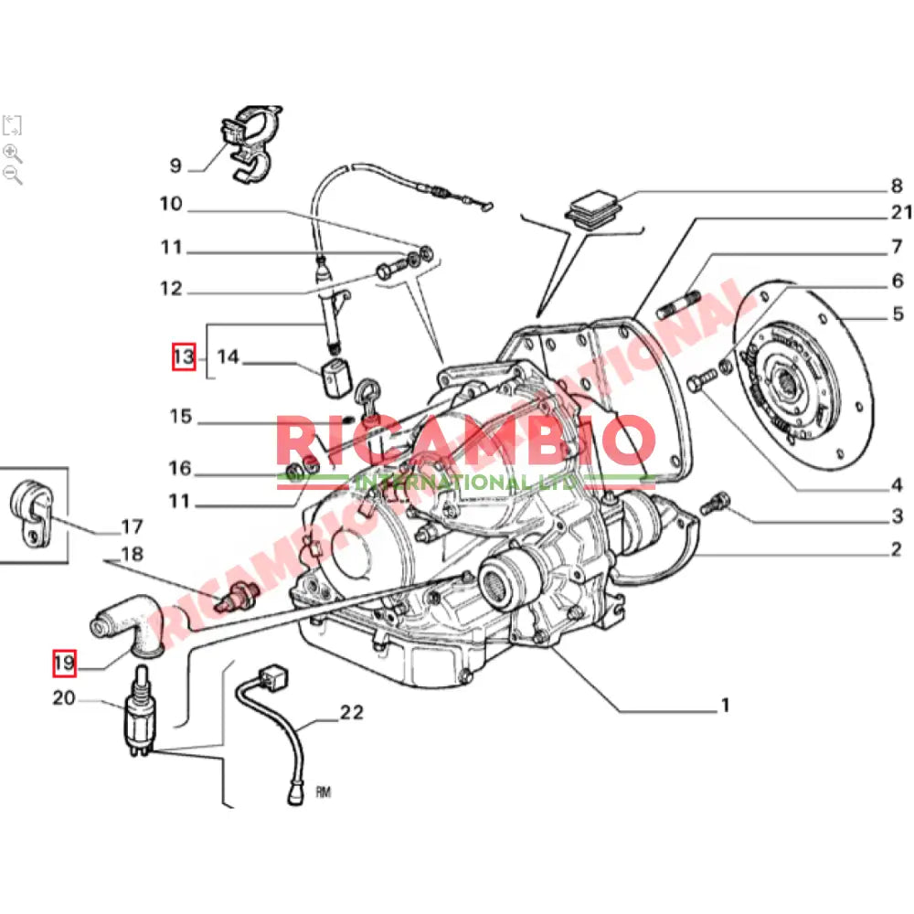 Automatic Transmission Cable - Fiat Uno - Clutch and Transmission Parts