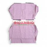 Baby Pink with Ivory Trim Interior Trim Set - Classic Fiat 500 - Seat Covers - Padding and Seat Spring