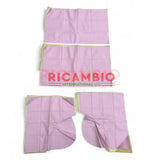 Baby Pink with Ivory Trim Interior Trim Set - Classic Fiat 500 - Seat Covers - Padding and Seat Spring