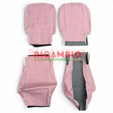 Baby Pink with Ivory Trim Interior Trim Set - Classic Fiat 500 - Seat Covers - Padding and Seat Spring