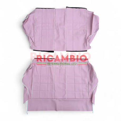 Baby Pink with Ivory Trim Interior Trim Set - Classic Fiat 500 - Seat Covers - Padding and Seat Spring