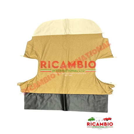 Beige Cloth & Vinyl Seat Covers Set - Classic Fiat 500 - Seat Covers - Padding and Seat Spring