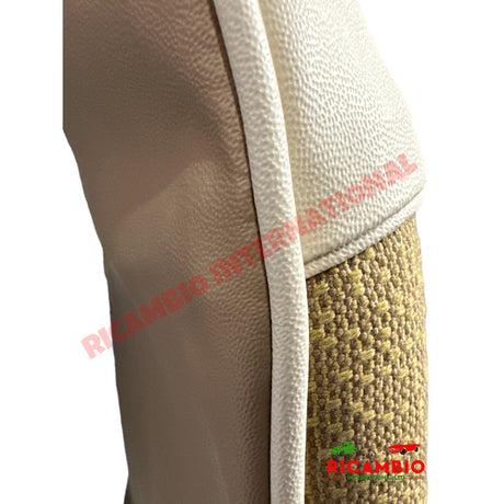 Beige Cloth & Vinyl Seat Covers Set - Classic Fiat 500 - Seat Covers - Padding and Seat Spring