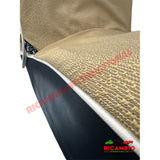 Beige Cloth & Vinyl Seat Covers Set - Classic Fiat 500 - Seat Covers - Padding and Seat Spring