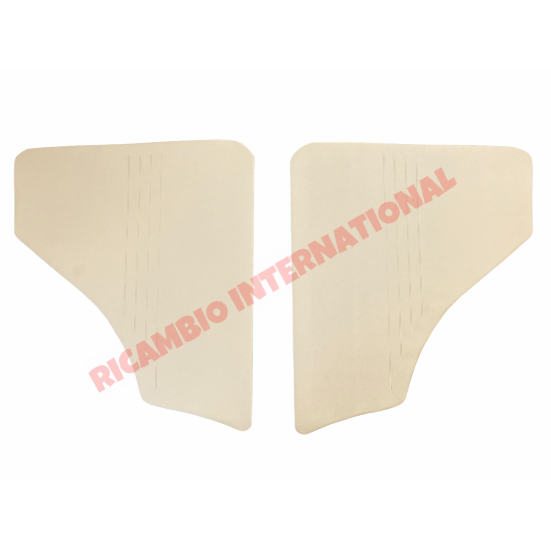 Beige Inner Rear Arch Trims & Clips Set - Classic Fiat 500F - Interior Parts and Trim