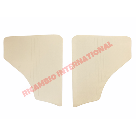 Beige Inner Rear Arch Trims & Clips Set - Classic Fiat 500F - Interior Parts and Trim