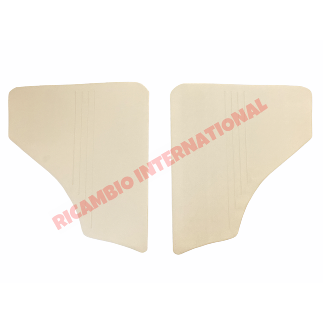Beige Inner Rear Arch Trims & Clips Set - Classic Fiat 500F - Interior Parts and Trim