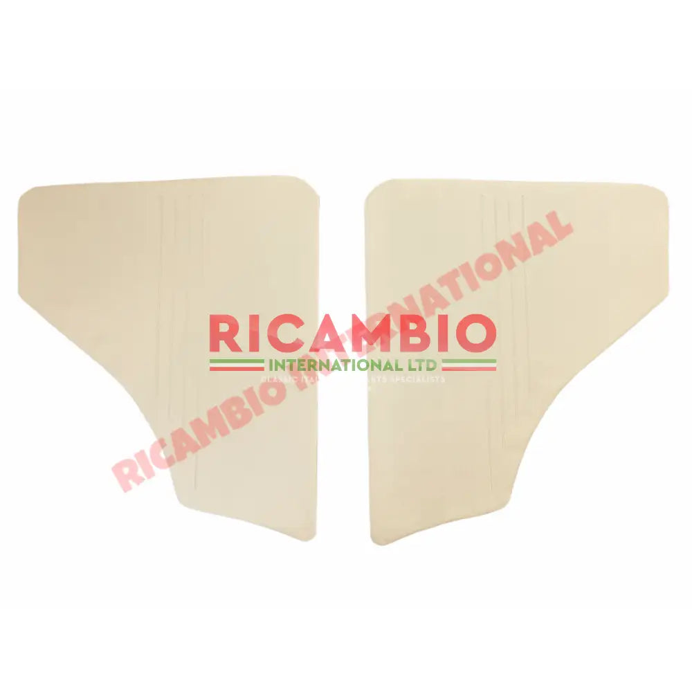 Beige Inner Rear Arch Trims & Clips Set - Classic Fiat 500F - Interior Parts and Trim