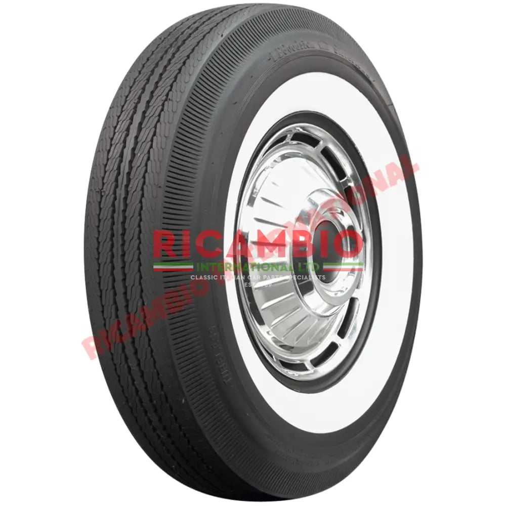 BFGoodrich Whitewall Tyre 125-12 (Kit of 5 tyres) - Classic Fiat 500 Autobianchi Bianchina - Wheels - Tyres and Tubes